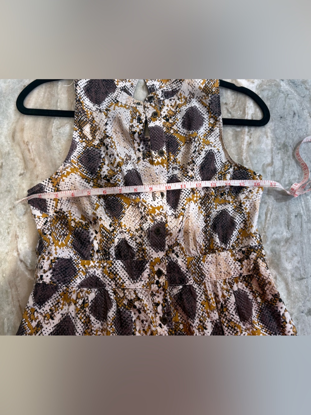 Women’s Anthropologie MAEVE snake print tiered maxi dress- Size 6 - Picture 11 of 12